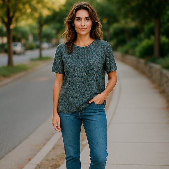 LuLaRoe Black Lime Pink Blue Knit Top Tunic Hi Low XXS Extra Extra Small - Picture 1 of 8